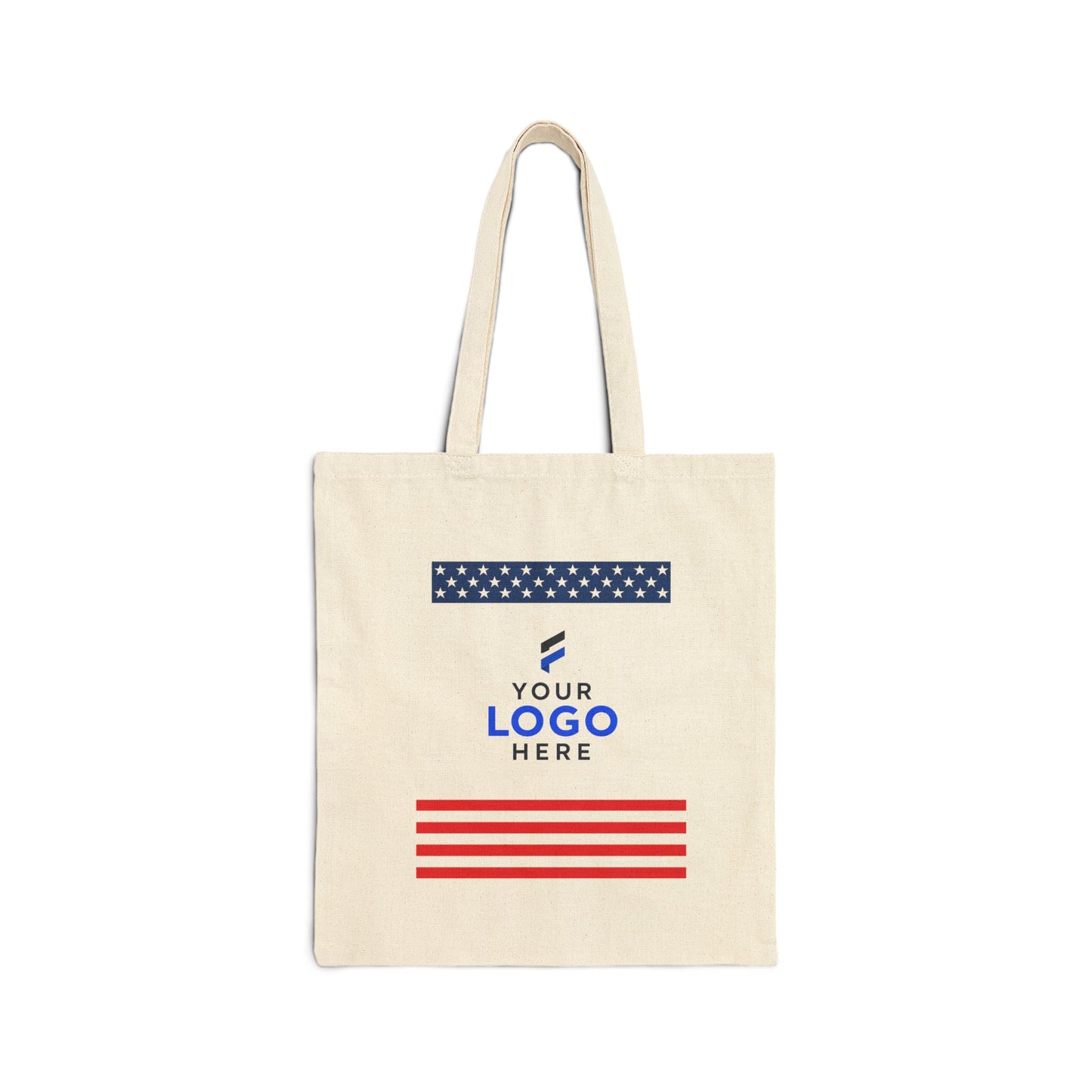 Custom Logo Patriotic Tote Bags – Bulk American Flag Totes
