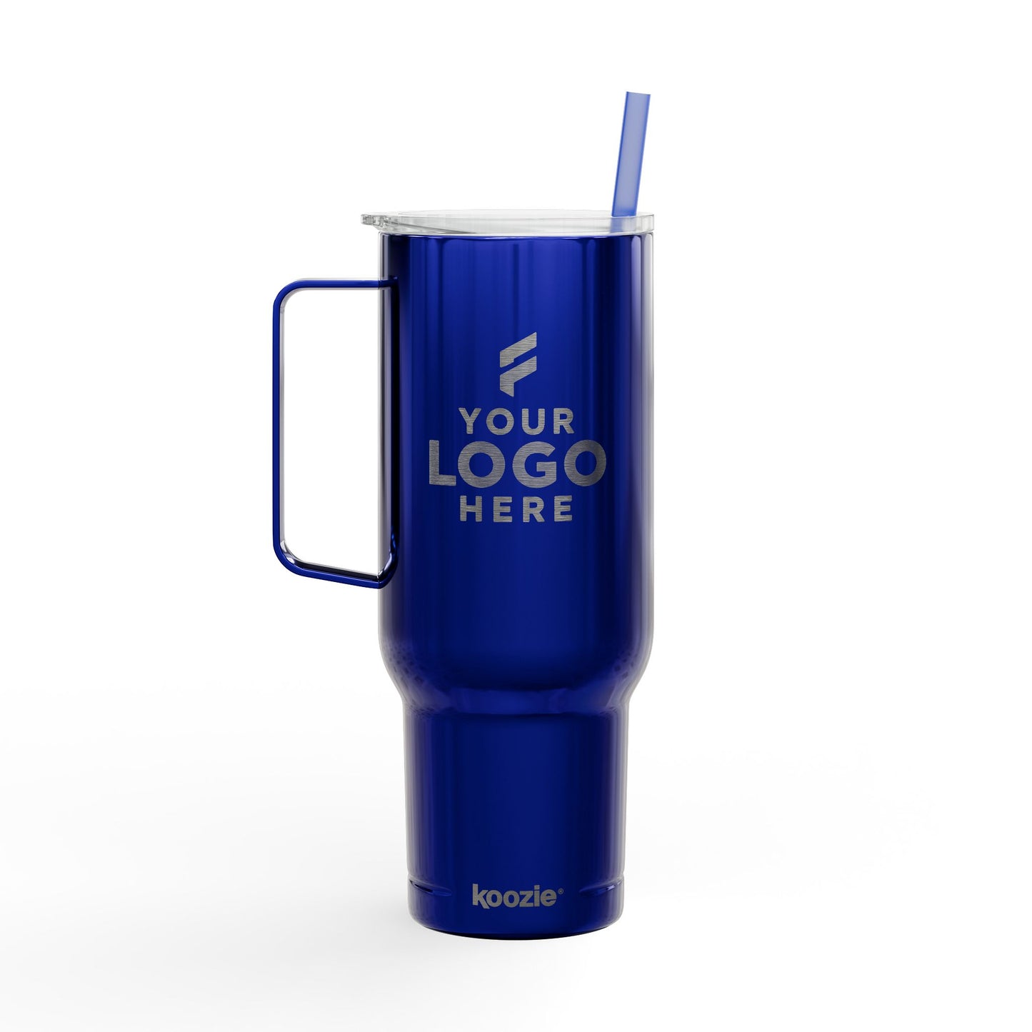 Custom Logo Tumblers with Handle & Straw – Bulk Engraved
