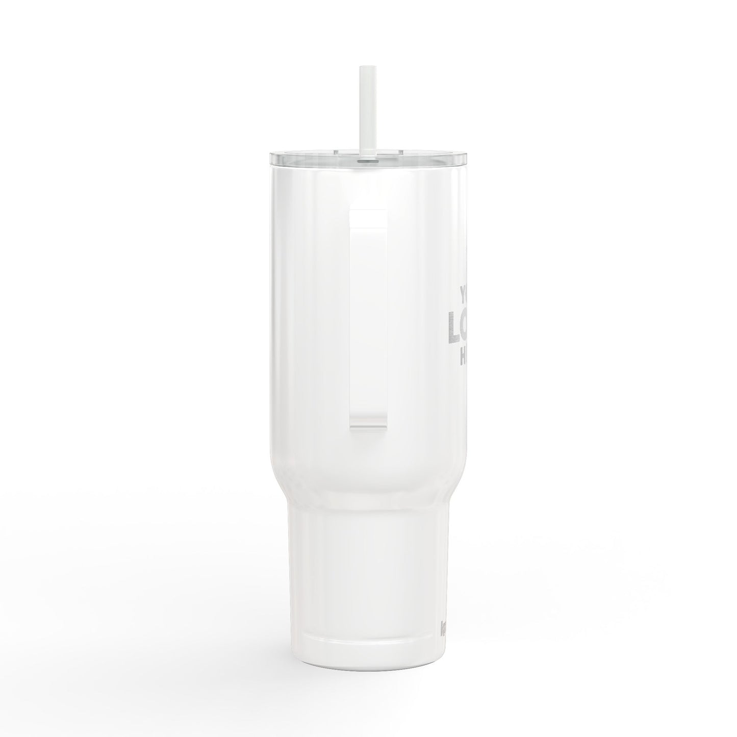 Custom Logo Tumblers with Handle & Straw – Bulk Engraved