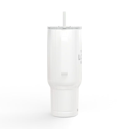 Custom Logo Tumblers with Handle & Straw – Bulk Engraved