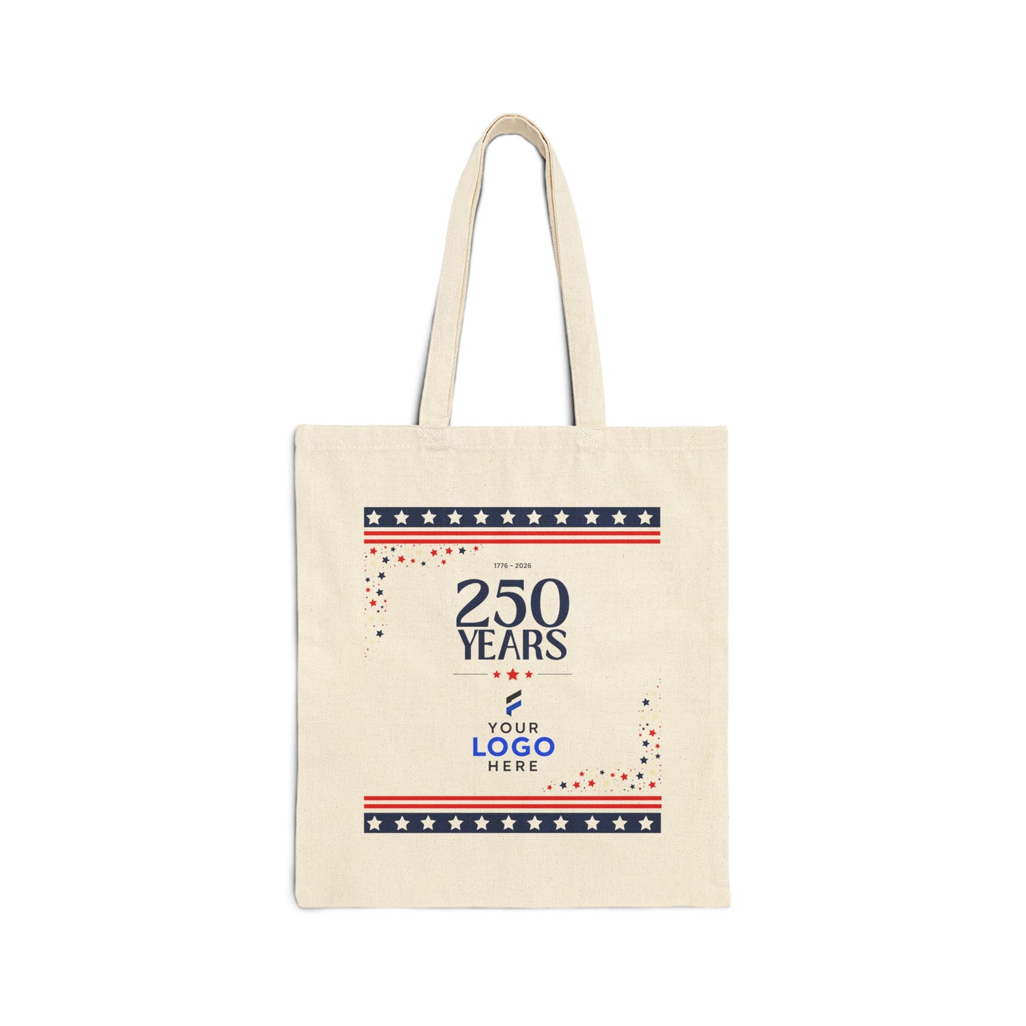 Custom Logo America 250 Tote Bags – Bulk Patriotic Cotton Totes