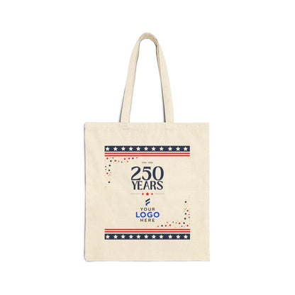 Custom Logo America 250 Tote Bags – Bulk Patriotic Cotton Totes