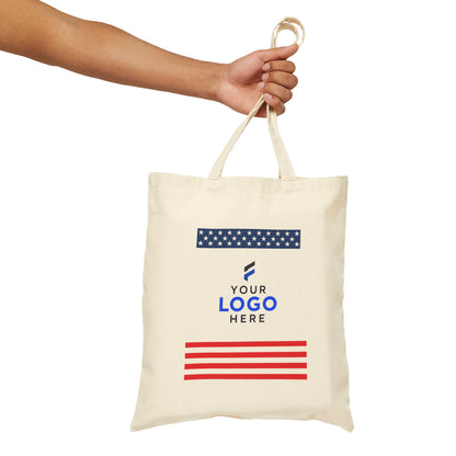 Custom Logo Patriotic Tote Bags – Bulk American Flag Totes