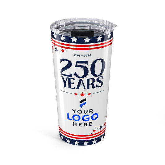 Custom Logo America 250 Tumblers – Bulk Patriotic Travel Mugs