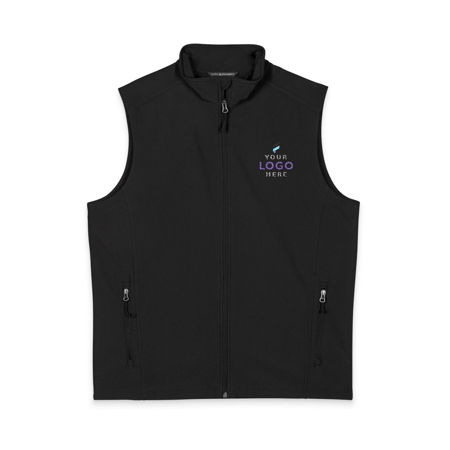 Custom Embroidered Logo Soft Shell Vests – Corporate